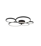 Modern ceiling lamps - Trio Rondo Ceiling 1xLED max 49W 5600lm 3000K Black Mat 622610532 - product 1