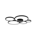 Modern ceiling lamps - Trio Rondo Ceiling 1xLED max 49W 5600lm 3000K Black Mat 622610532 - product 4