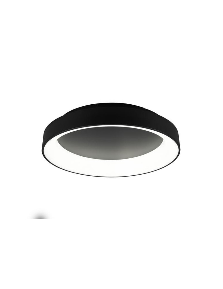 Lampy sufitowe nowoczesne - Trio Girona Sufitowa 1xLED max 48W 5600lm 2700-6000K Czarny Mat 671290132 - produkt kolory-swiatla.pl 2