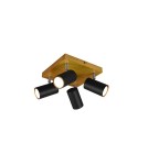 Spotlight ceiling lamps - Trio Marley Spotlight 4xGU10 max 35W Black Matte 812400432 - product 1