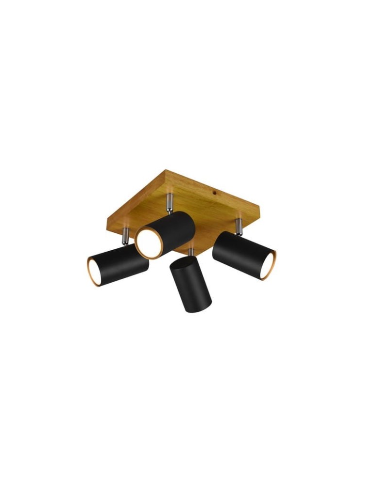 Spotlight ceiling lamps - Trio Marley Spotlight 4xGU10 max 35W Black Matte 812400432 - product kolory-swiatla.pl 1