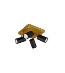 Spotlight ceiling lamps - Trio Marley Spotlight 4xGU10 max 35W Black Matte 812400432 - product 2