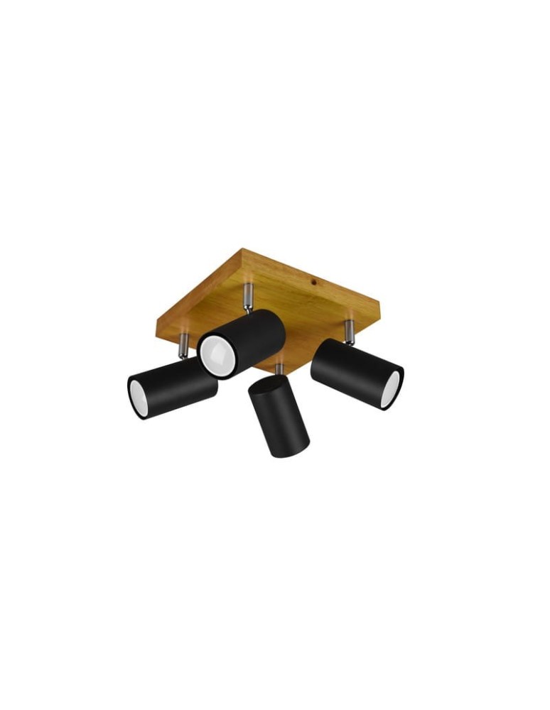Spotlight ceiling lamps - Trio Marley Spotlight 4xGU10 max 35W Black Matte 812400432 - product kolory-swiatla.pl 2