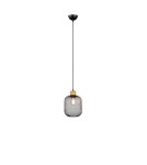 Pendant lamps - RL Calimero Pendant 1xE27 max 40W Black Matte R30561032 - product 1