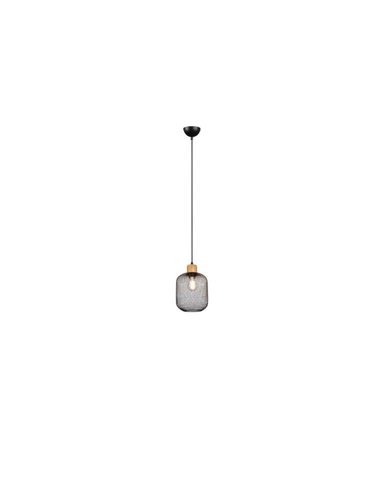 Pendant lamps - RL Calimero Pendant 1xE27 max 40W Black Matte R30561032 - product kolory-swiatla.pl 1