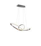 LED pendant lamps - RL Sansa Pendant 1xLED max 28W 3200lm 3000K Nickel Mat R32751107 - product 1