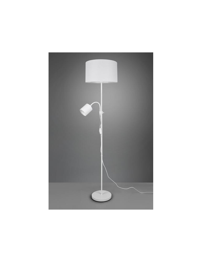 Lampy podłogowe z abażurem - RL Owen Podłogowa 1xE27 max 42W Biały R40192001 - produkt kolory-swiatla.pl 4