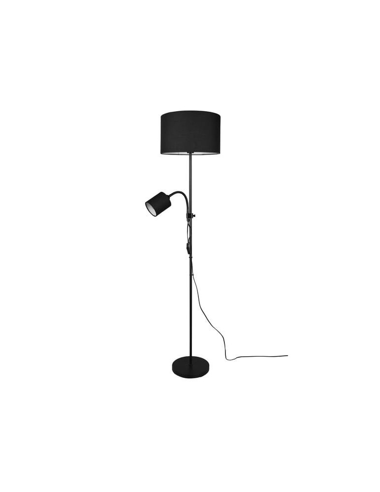 Floor lamps with lampshade - RL Owen Floor E27 + E14 Black R40192002 - product kolory-swiatla.pl 4