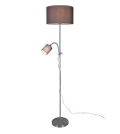 Floor lamps with lampshade - RL Owen Floor Floor 1xE27 max 42W Nickel Mat R40192007 - product 1