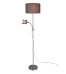 Floor lamps with lampshade - RL Owen Floor Floor 1xE27 max 42W Nickel Mat R40192007 - product 3