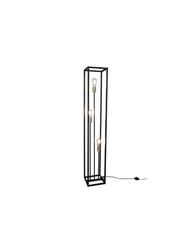 Loft floor lamps - industrial - RL Vito Floor 3xE27 max 10W Black Matte R40193032 - product kolory-swiatla.pl 1