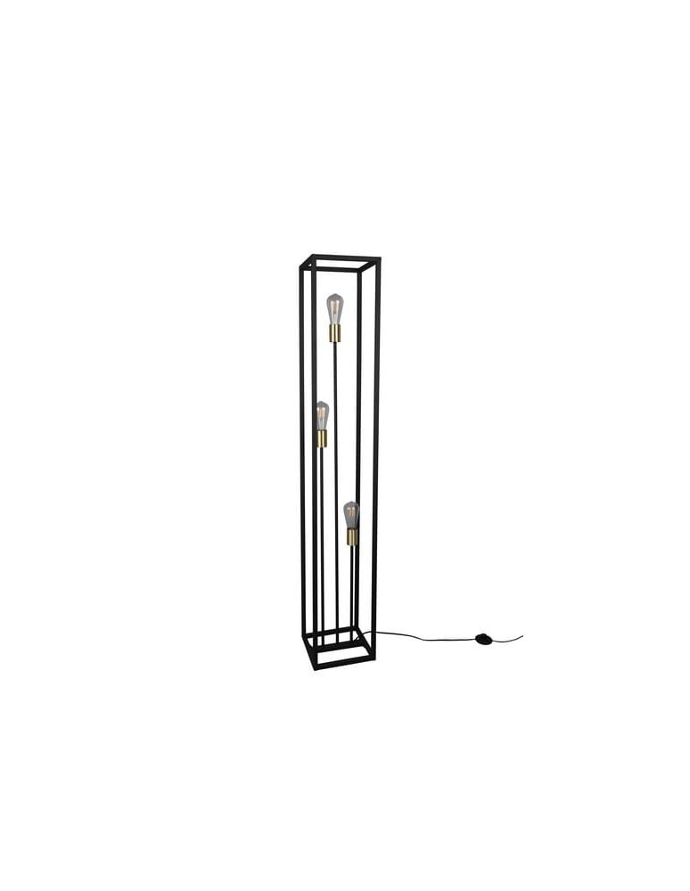 Loft floor lamps - industrial - RL Vito Floor 3xE27 max 10W Black Matte R40193032 - product kolory-swiatla.pl 3