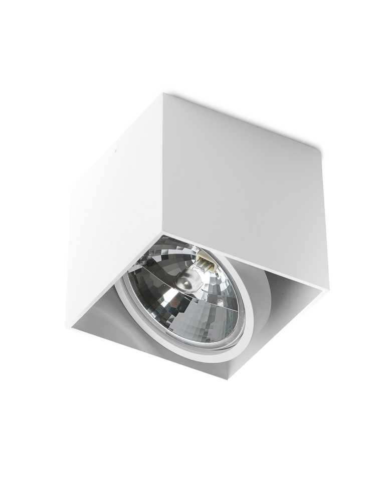 Ceiling luminaires for replaceable light source - Azzardo ALEX 12V WHITE 1xAR111 Surface-mounted White AZ1359 - product kolory-swiatla.pl 1