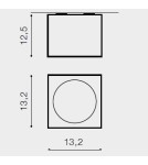 Ceiling luminaires for replaceable light source - Azzardo ALEX 12V WHITE 1xAR111 Surface-mounted White AZ1359 - product 2