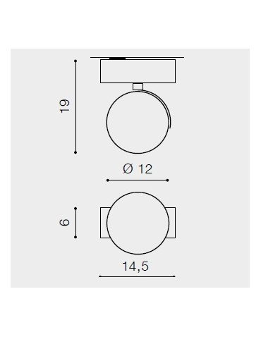 Azzardo JERRY 1 12V BLACK 1xAR111 Ceiling Spotlight Black AZ1365 - product 2