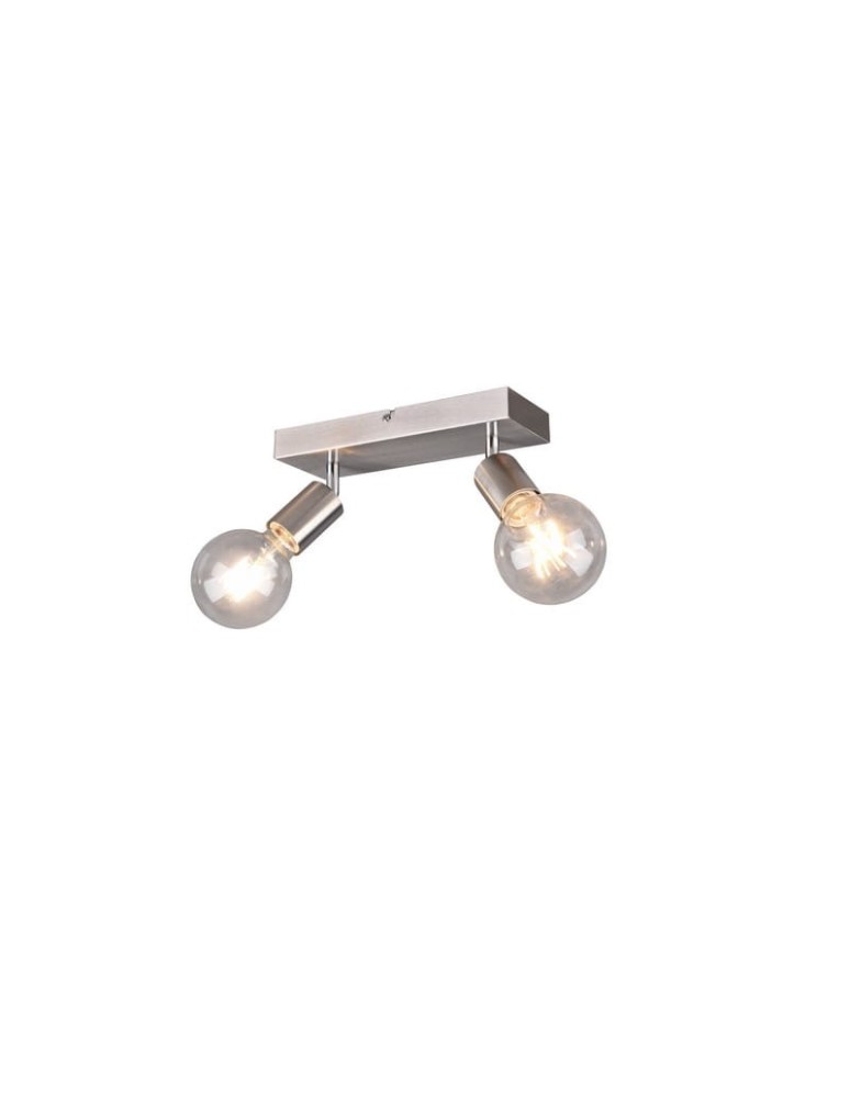 Spotlight ceiling lamps - RL Vannes Spotlight 2xE27 max 40W Nickel Matte R80182007 - product kolory-swiatla.pl 1
