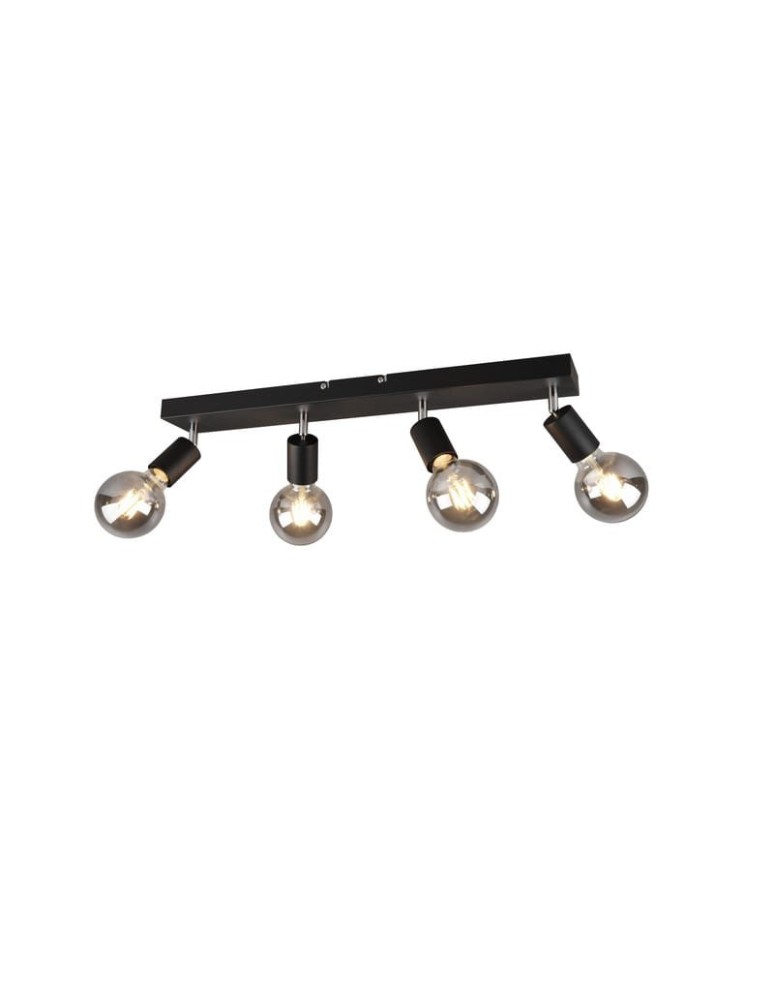 Lampy sufitowe reflektory - RL Vannes Reflektor 4xE27 max 40W Czarny Mat R80184032 - produkt kolory-swiatla.pl 1