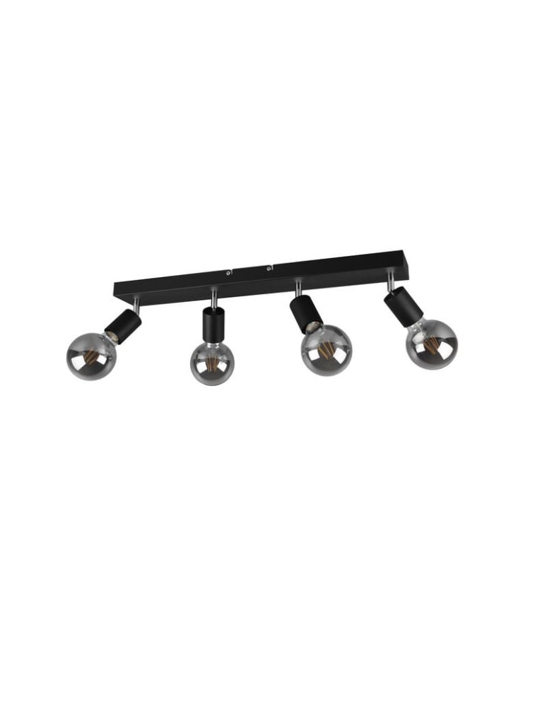 Lampy sufitowe reflektory - RL Vannes Reflektor 4xE27 max 40W Czarny Mat R80184032 - produkt kolory-swiatla.pl 2