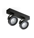 Spotlight ceiling lamps - Azzardo JERRY 2 12V BLACK 2xAR111 Ceiling Spotlight Black AZ1368 - product 1