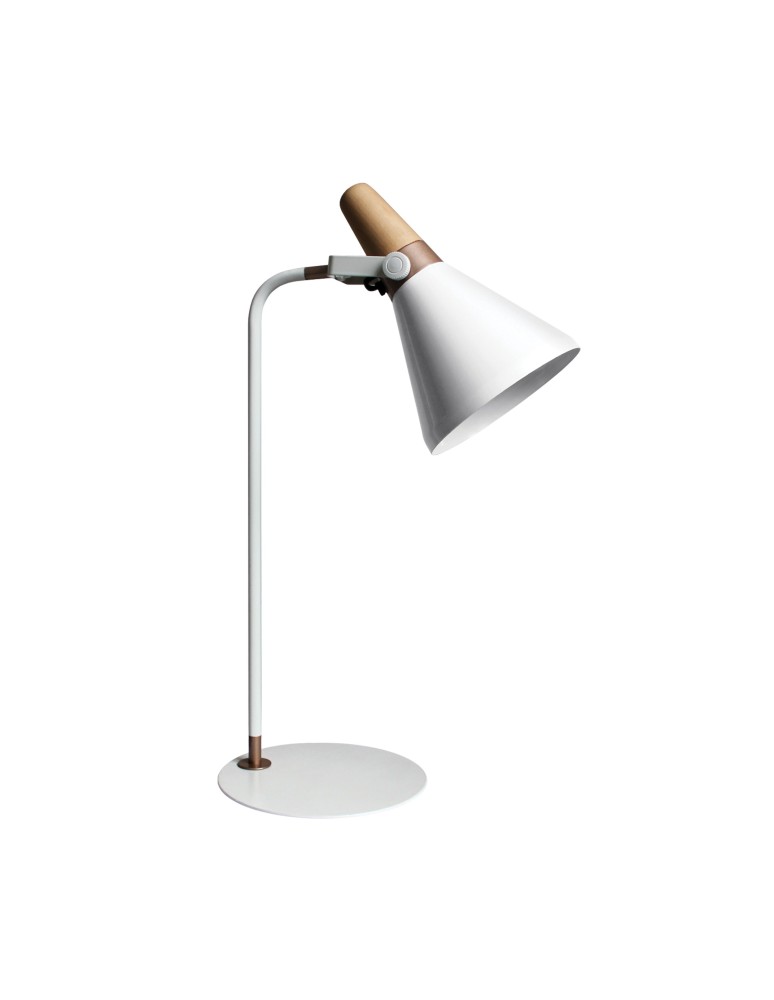 Lampy stołowe do czytania - Zuma Line Lampa Biurkowa Biały 1xE27 H1833 - produkt kolory-swiatla.pl 1