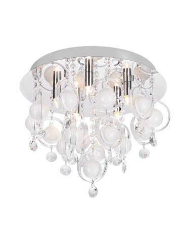 Zuma Line GRESSA Ceiling Lamp Chrome 5xG9 19031-M.
