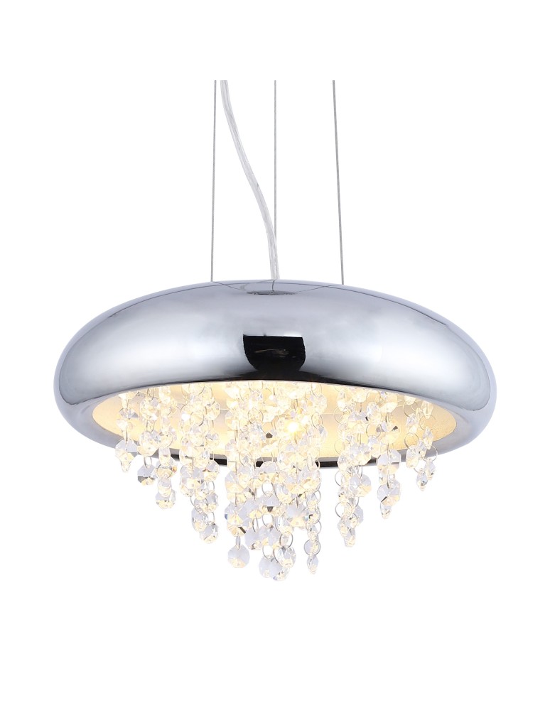 LED pendant lamps - Zuma Line MONT Pendant Lamp Chrome 1xLED 18096-L - product kolory-swiatla.pl 1