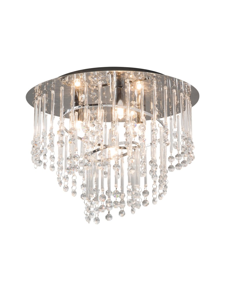 Ceiling lamps with crystals - Zuma Line TERRE Ceiling Lamp Chrome 4xG9 19154M. - product kolory-swiatla.pl 1