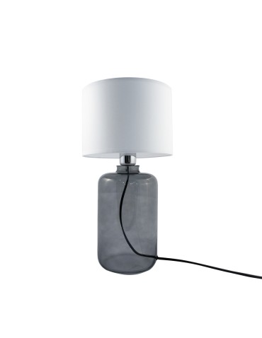 Zuma Line table SAMASUN transparent graphite base white lampshade 1xE27 5503WH. - product 2