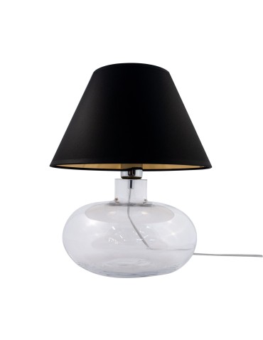 Zuma Line MERSIN table transparent base lampshade black and gold 1xE27 5514BKGO - product 2