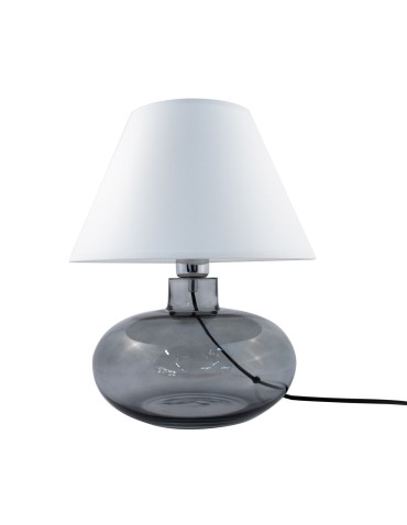 Zuma Line MERSIN table transparent graphite base lampshade white 1xE27 5515WH. - product 2