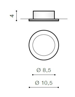 Azzardo IBIZA WHITE/BLACK 1xGU10 Wpuszczana Biały/Czarny AZ1361 - produkt 2