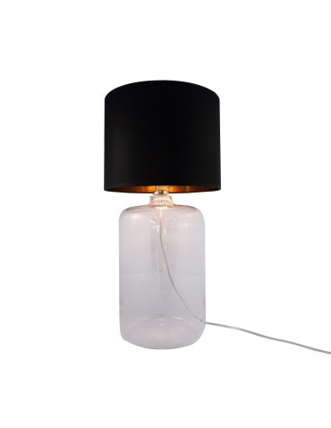 Zuma Line AMARSA table transparent base lampshade black and gold 1xE27 5508BKGO