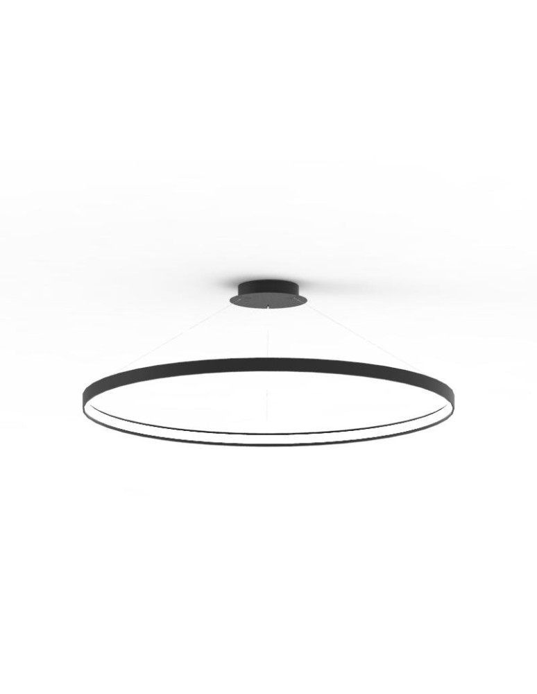 Pendant lamps circles - Zuma Line Pendant CIRCLE LED 70W 3000K dia 110cm wire length 250cm LA0722/1 - BK. - product kolory-swiatla.pl 5