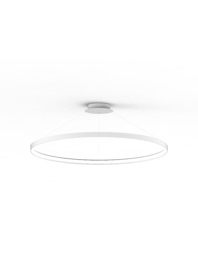 Pendant lamps circles - Zuma Line Pendant CIRCLE LED 70W 3000K 110cm cable length 250cm LA0717/1 - WH. - product kolory-swiatla.pl 5