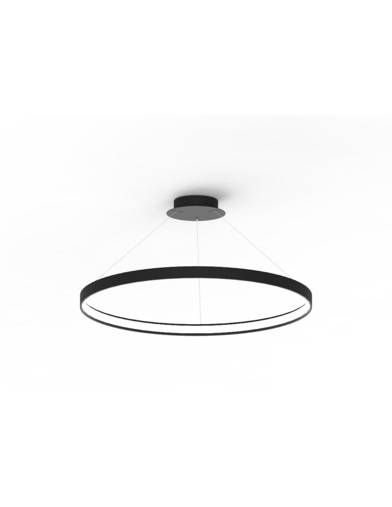 Pendant lamps circles - Zuma Line Pendant CIRCLE LED 50W 3000K dia 78cm cable length 250cm LA0721/1 - BK. - product kolory-swiatla.pl 7