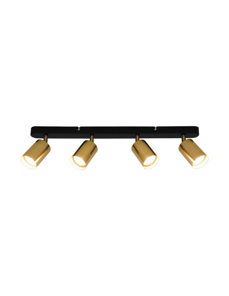 Spotlight ceiling lamps - Zuma Line VILA SPOT Black and Gold 3xGU10 GU13013C-4B - product kolory-swiatla.pl 1