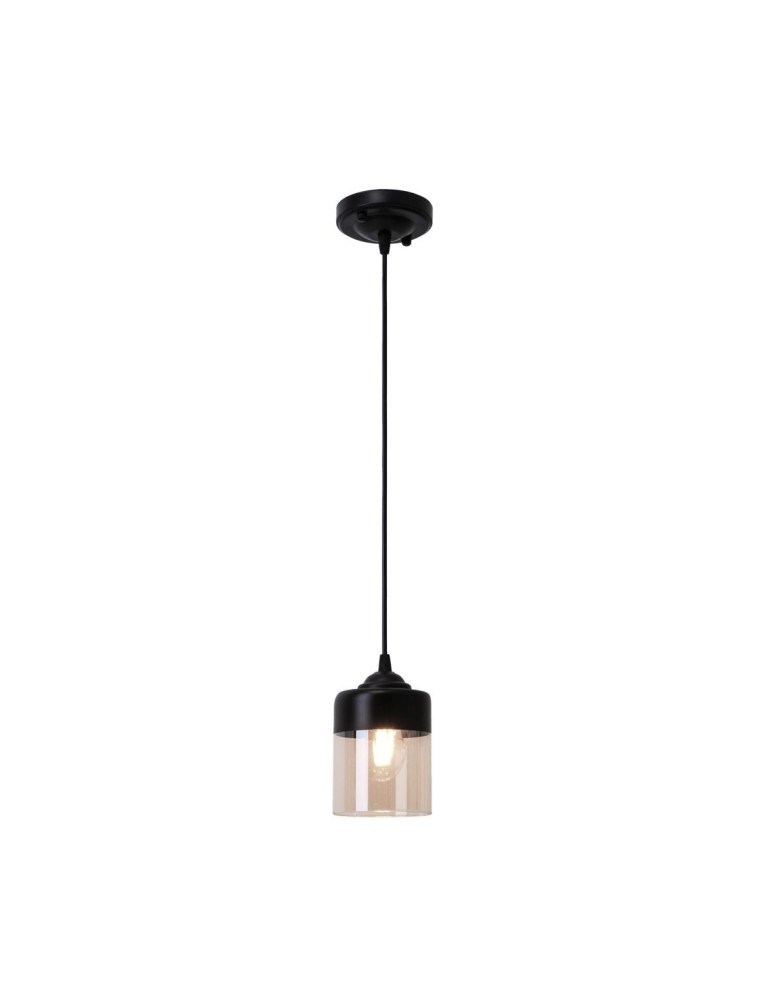 Single pendant lamps - Zuma Line PORTO Pendant Lamp Black 1xE14 CL19020-1P-BL - product kolory-swiatla.pl 2