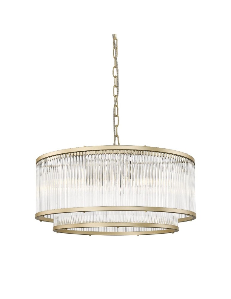 Glamour chandeliers - Zuma Line SERGIO Pendant Lamp Gold 6xE14 P0528-06H-V6AC. - product kolory-swiatla.pl 1
