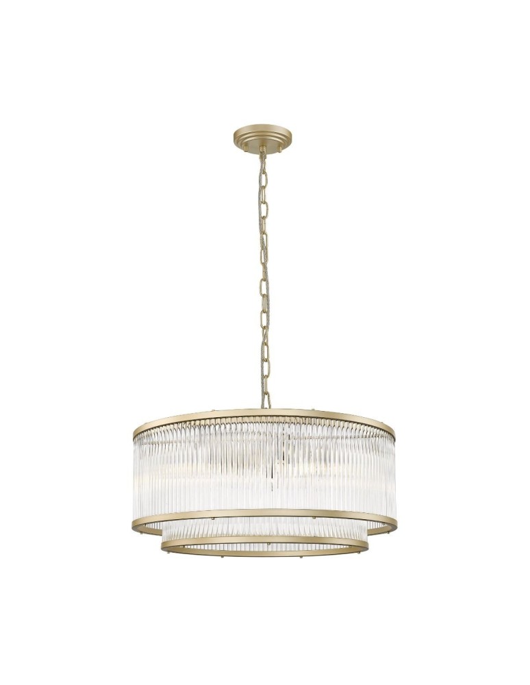 Glamour chandeliers - Zuma Line SERGIO Pendant Lamp Gold 6xE14 P0528-06H-V6AC. - product kolory-swiatla.pl 2