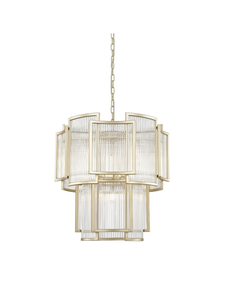 Glamour chandeliers - Zuma Line SERGIO Pendant Lamp Gold 8xE14 P0528-08A-V6AC. - product kolory-swiatla.pl 1
