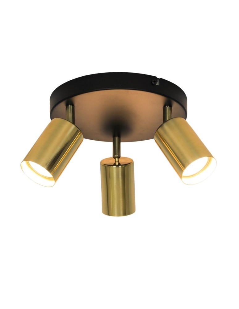 Spotlight ceiling lamps - Zuma Line VILA SPOT Black and Gold 3xGU10 GU13013C-3R - product kolory-swiatla.pl 1