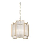 Glamour chandeliers - Zuma Line SERGIO Pendant Lamp Gold 3xE14 P0528-03A-V6AC. - product 1