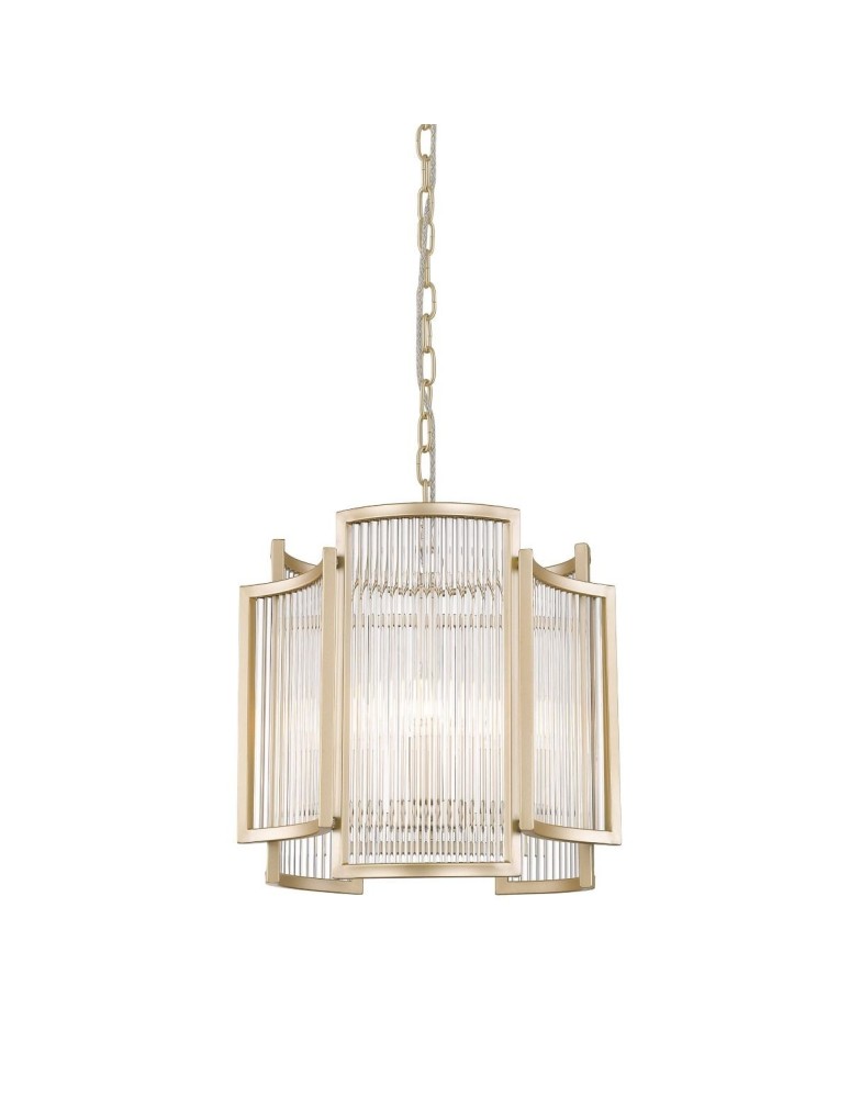 Glamour chandeliers - Zuma Line SERGIO Pendant Lamp Gold 3xE14 P0528-03A-V6AC. - product kolory-swiatla.pl 1
