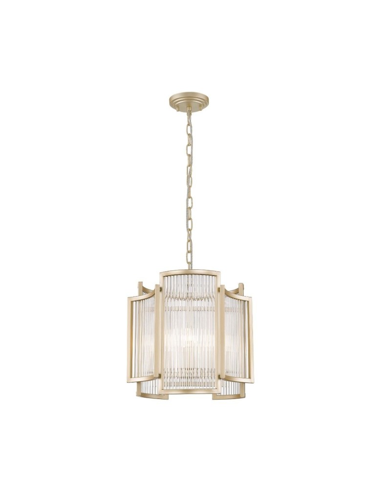Glamour chandeliers - Zuma Line SERGIO Pendant Lamp Gold 3xE14 P0528-03A-V6AC. - product kolory-swiatla.pl 2