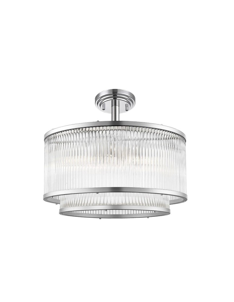 Ceiling lamps with crystals - Zuma Line SERGIO Ceiling Lamp Chrome 5xE14 C0528-05H-F4AC. - product kolory-swiatla.pl 1