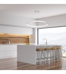 Pendant lamps circles - Zuma Line Pendant Circle LED 50W 3000K dia 78cm wire length 250cm LA0716/1 - WH. - product 4