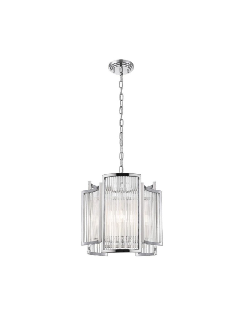 Glamour chandeliers - Zuma Line SERGIO Pendant Lamp Chrome 3xE14 P0528-03A-F4AC. - product kolory-swiatla.pl 2