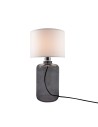 Zuma Line table SAMASUN transparent graphite base white lampshade 1xE27 5503WH.