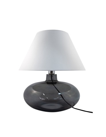 Zuma Line ADANA table transparent graphite base white lampshade 1xE27 5521WH. - product 2