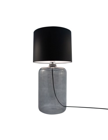 Zuma Line AMARSA table transparent graphite base lampshade black 1xE27 5510BK